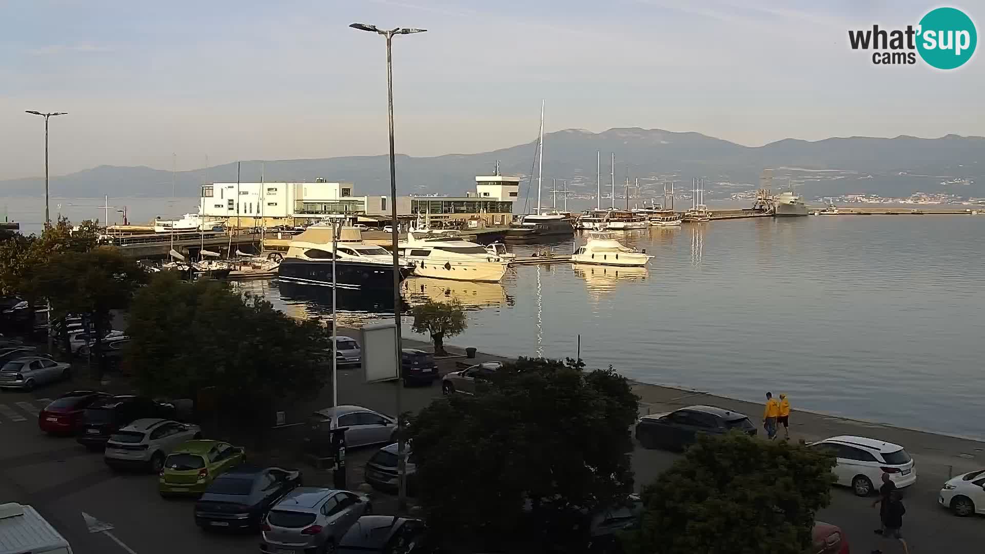 La Riva e la Marina a Rijeka (Fiume) – Live Webcam Croazia