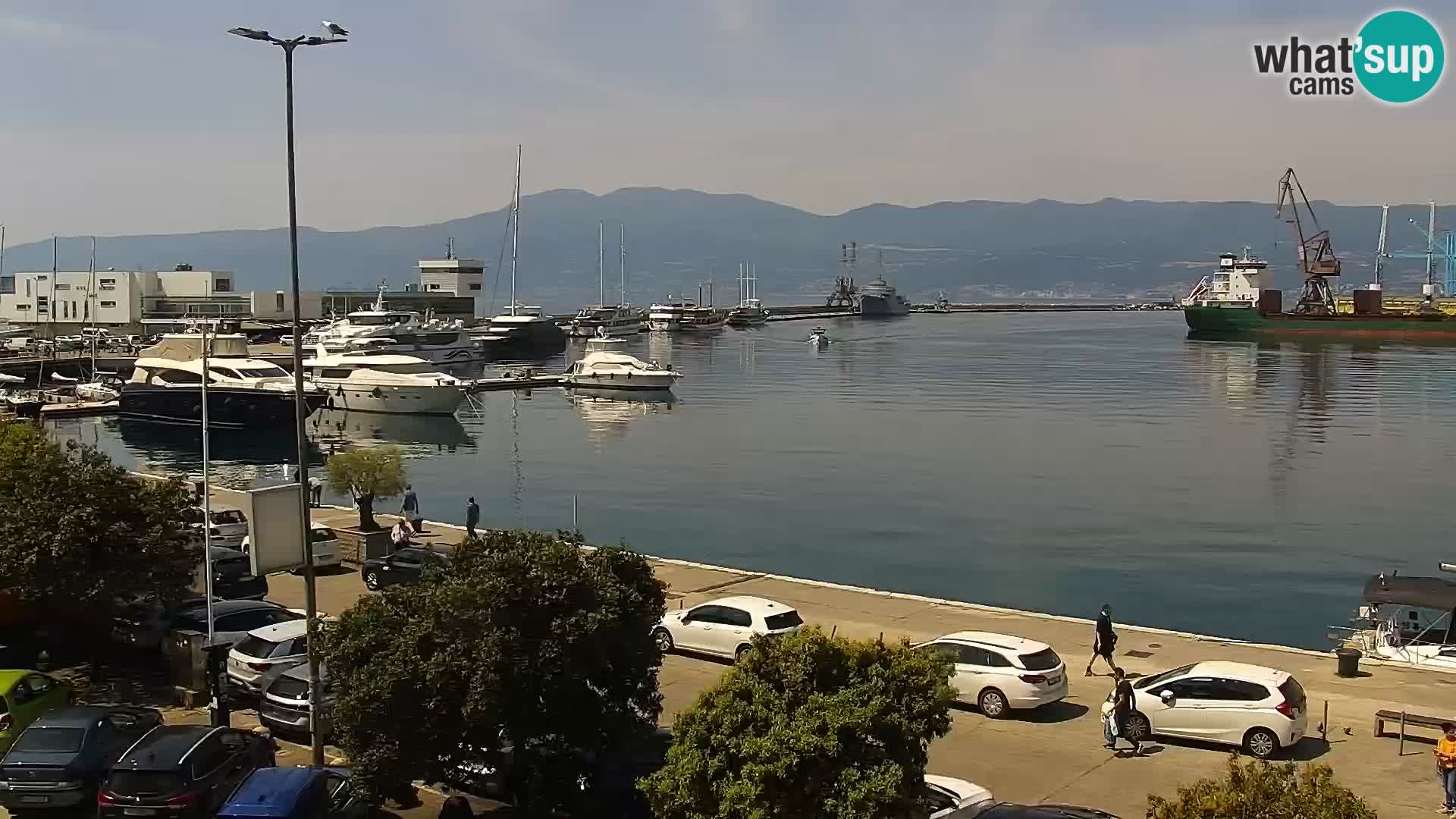 Die Riva und Marina in Rijeka – Live Webcam Kroatien