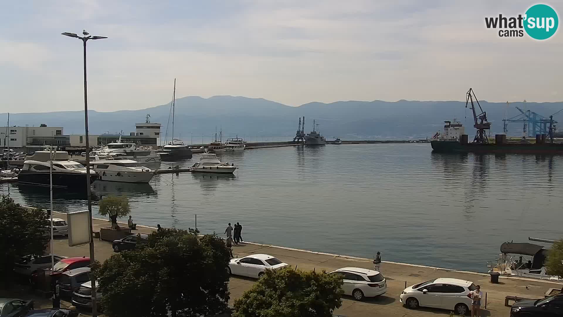 La Riva e la Marina a Rijeka (Fiume) – Live Webcam Croazia