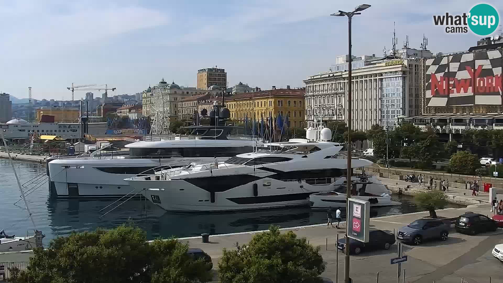 La Riva e la Marina a Rijeka (Fiume) – Live Webcam Croazia