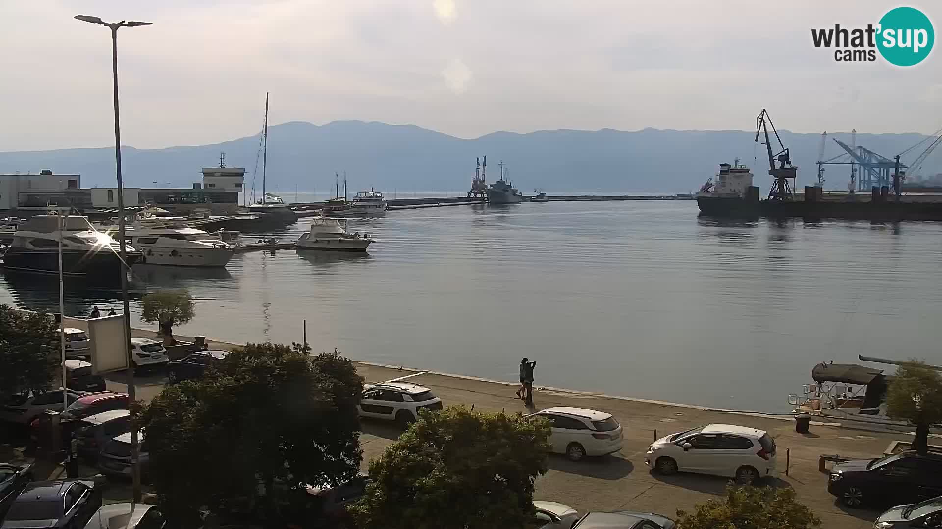 La Riva e la Marina a Rijeka (Fiume) – Live Webcam Croazia