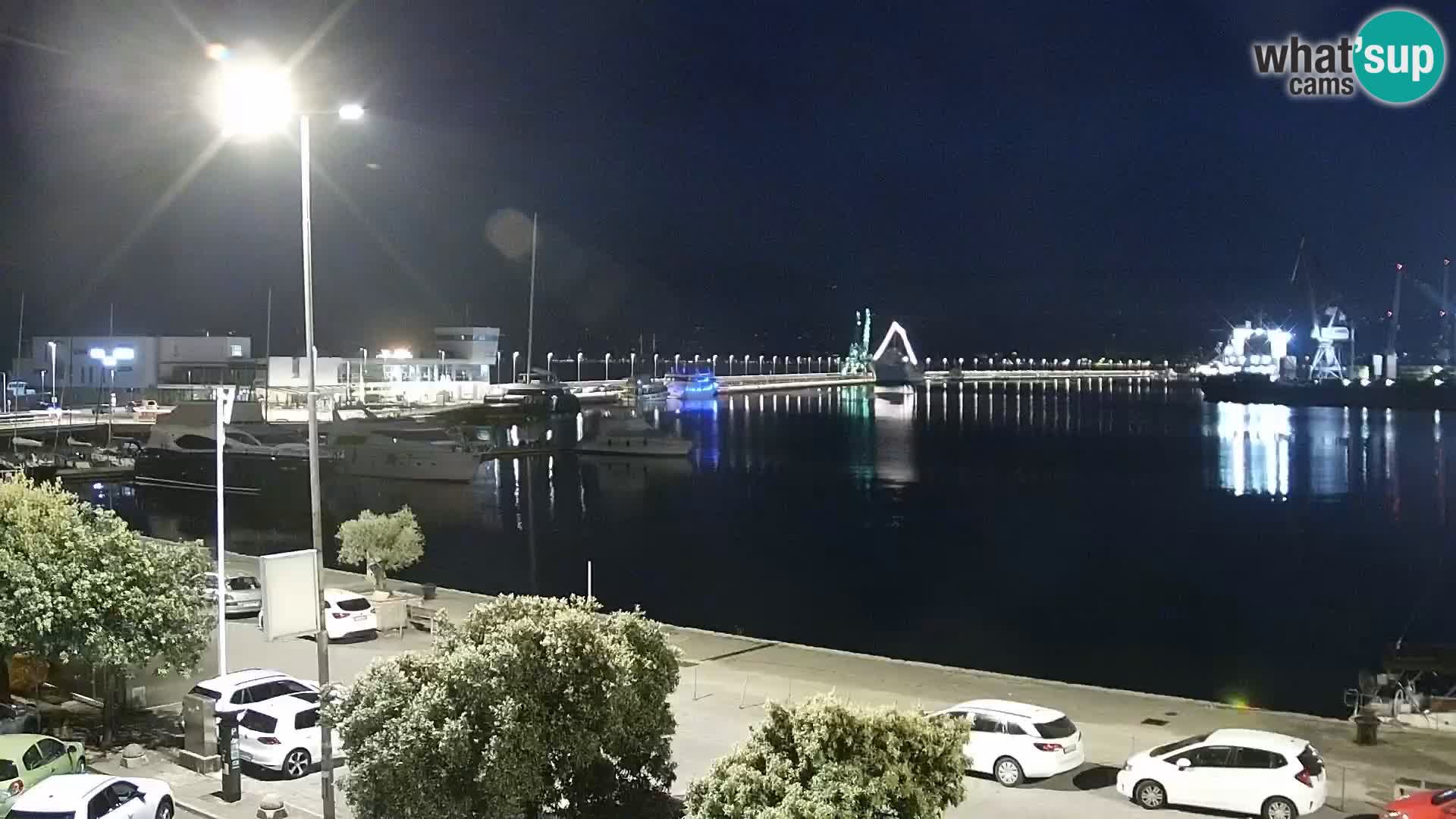 La Riva y Marina en Rijeka – Webcam en vivo Croacia