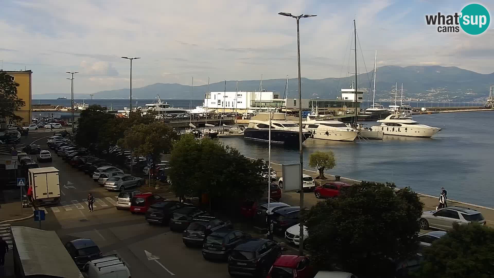 La Riva et Marina à Rijeka – Live Webcam Croatie