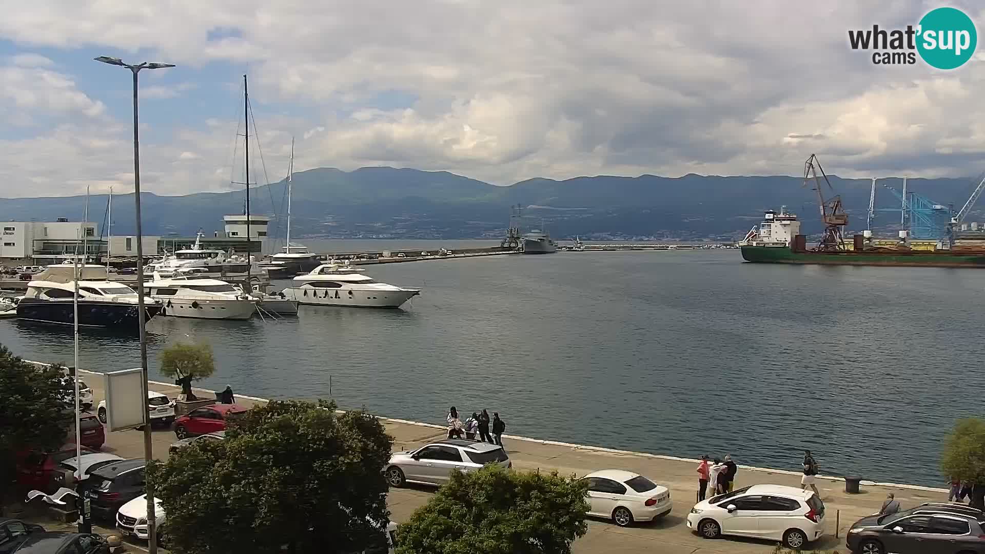 La Riva et Marina à Rijeka – Live Webcam Croatie