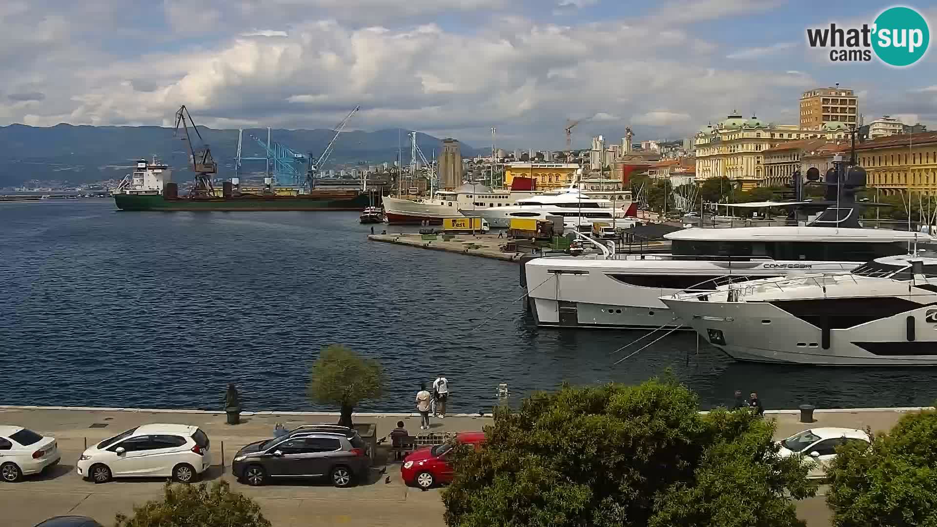 Die Riva und Marina in Rijeka – Live Webcam Kroatien