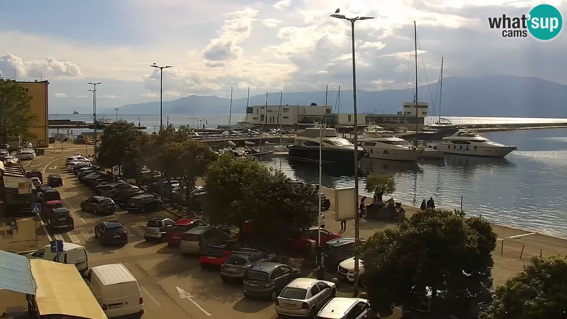 Die Riva und Marina in Rijeka – Live Webcam Kroatien