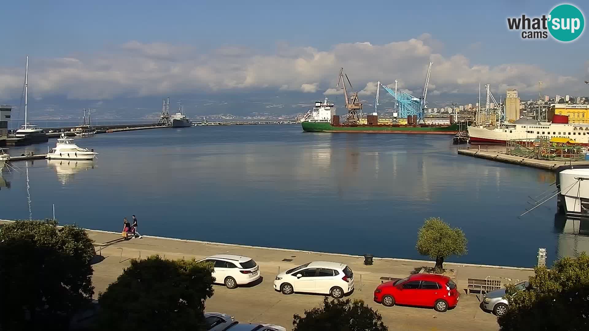 La Riva et Marina à Rijeka – Live Webcam Croatie