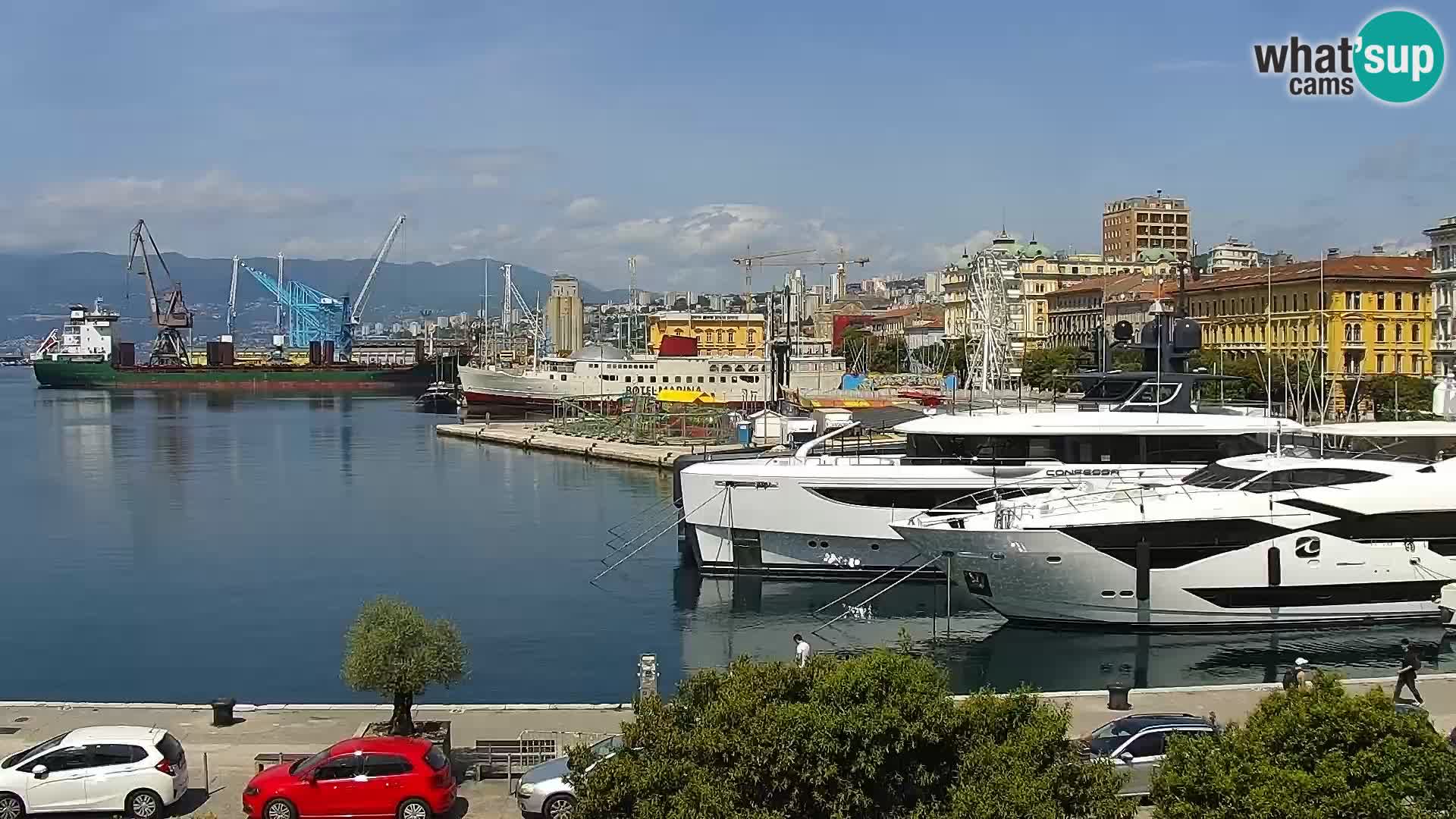 La Riva e la Marina a Rijeka (Fiume) – Live Webcam Croazia