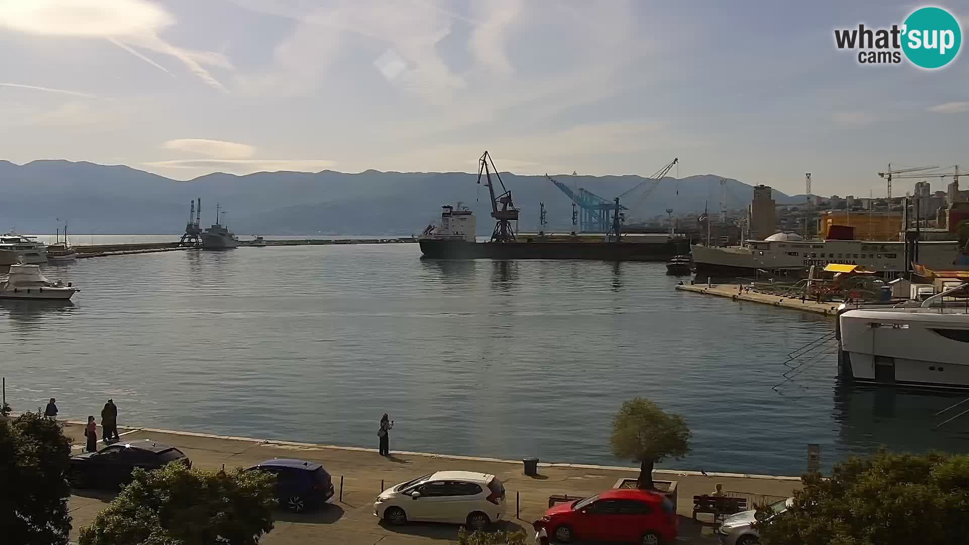 La Riva e la Marina a Rijeka (Fiume) – Live Webcam Croazia