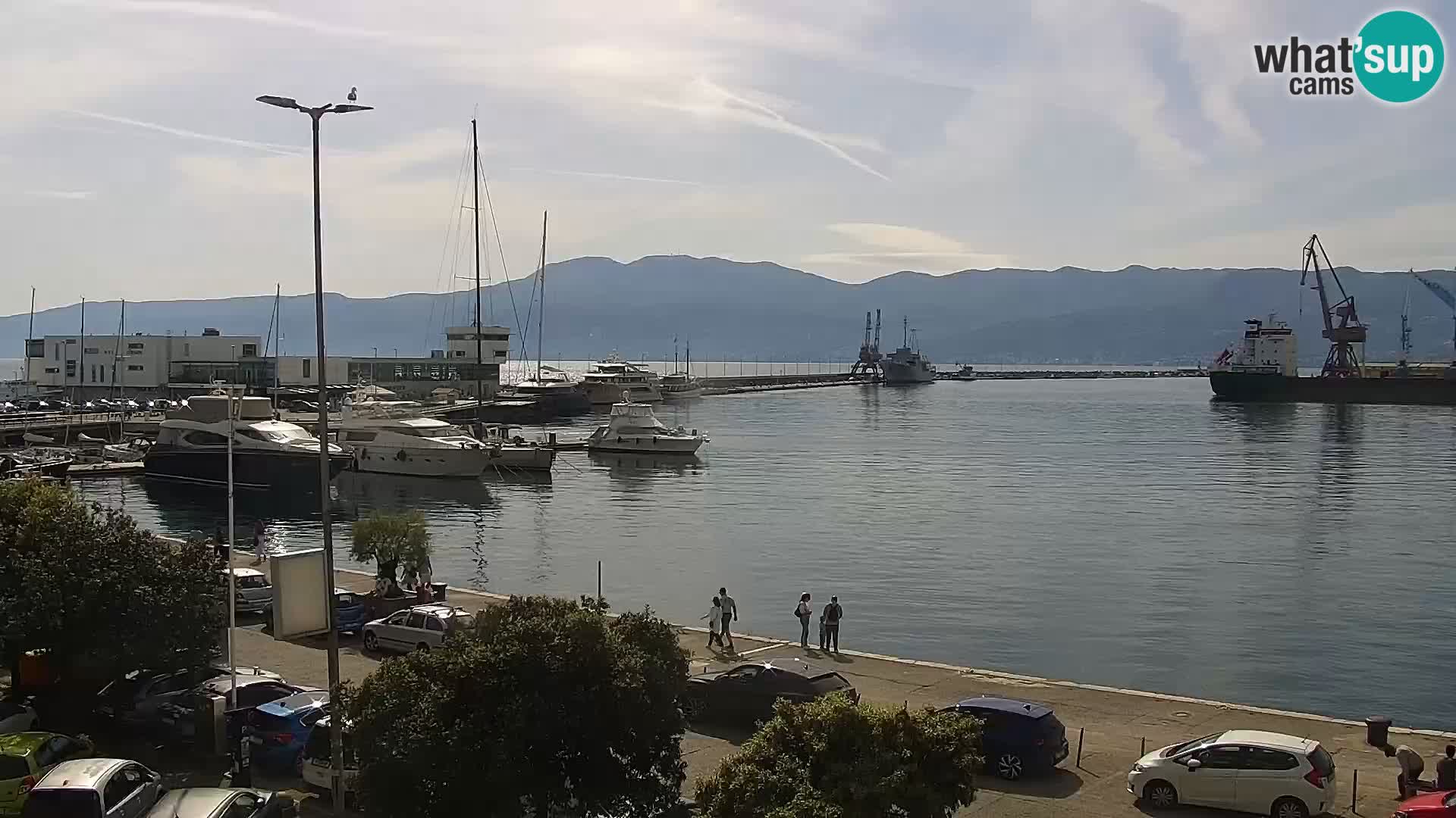 Riva i Marina u Rijeci – Web kamera uživo u Hrvatskoj