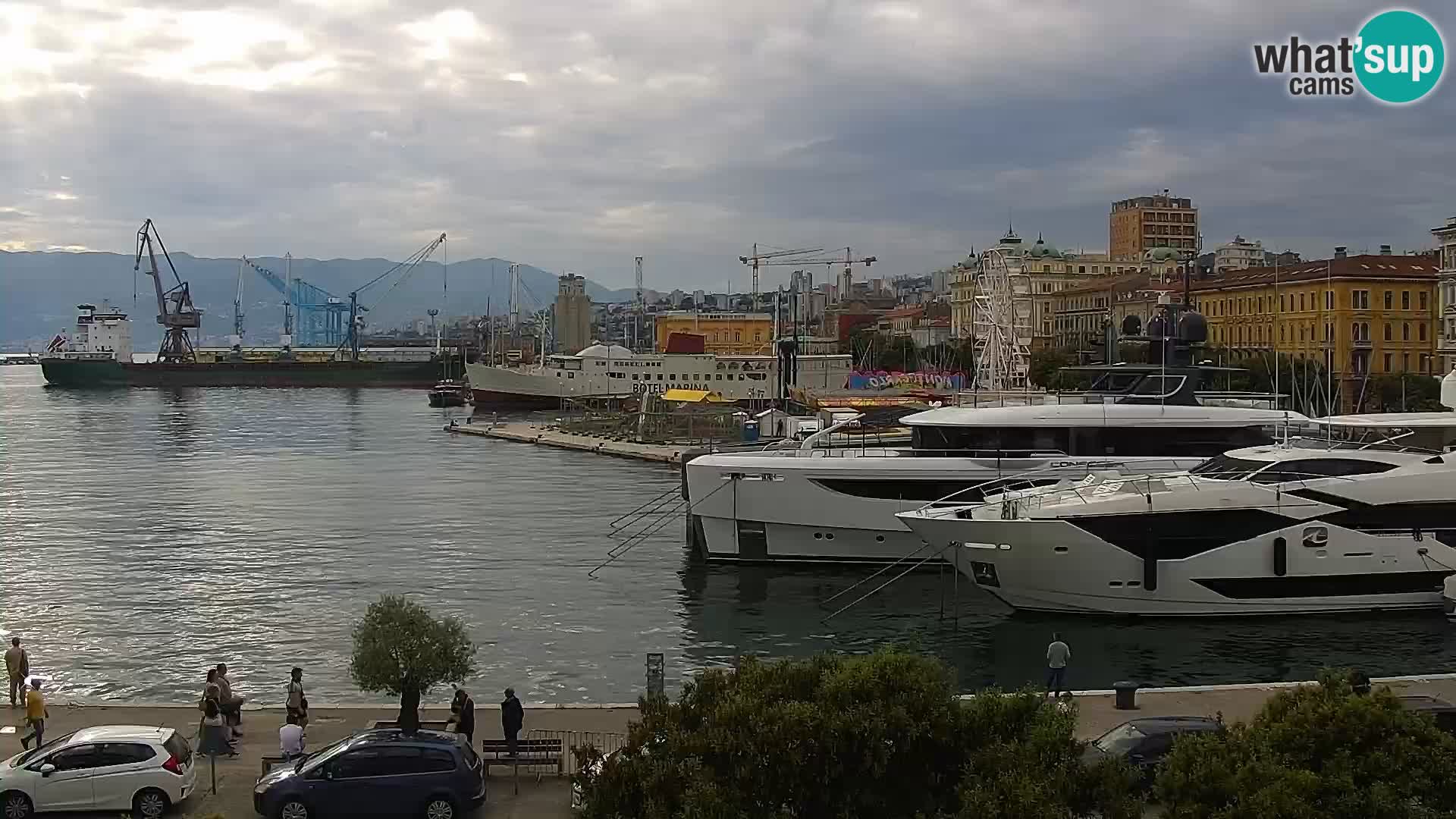 La Riva e la Marina a Rijeka (Fiume) – Live Webcam Croazia