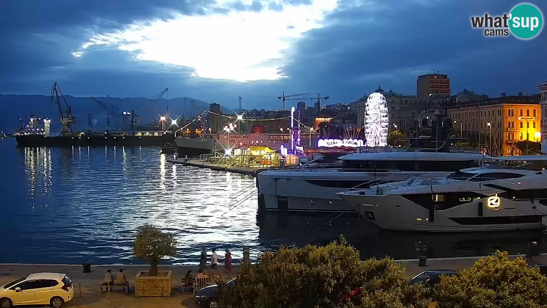 La Riva e la Marina a Rijeka (Fiume) – Live Webcam Croazia