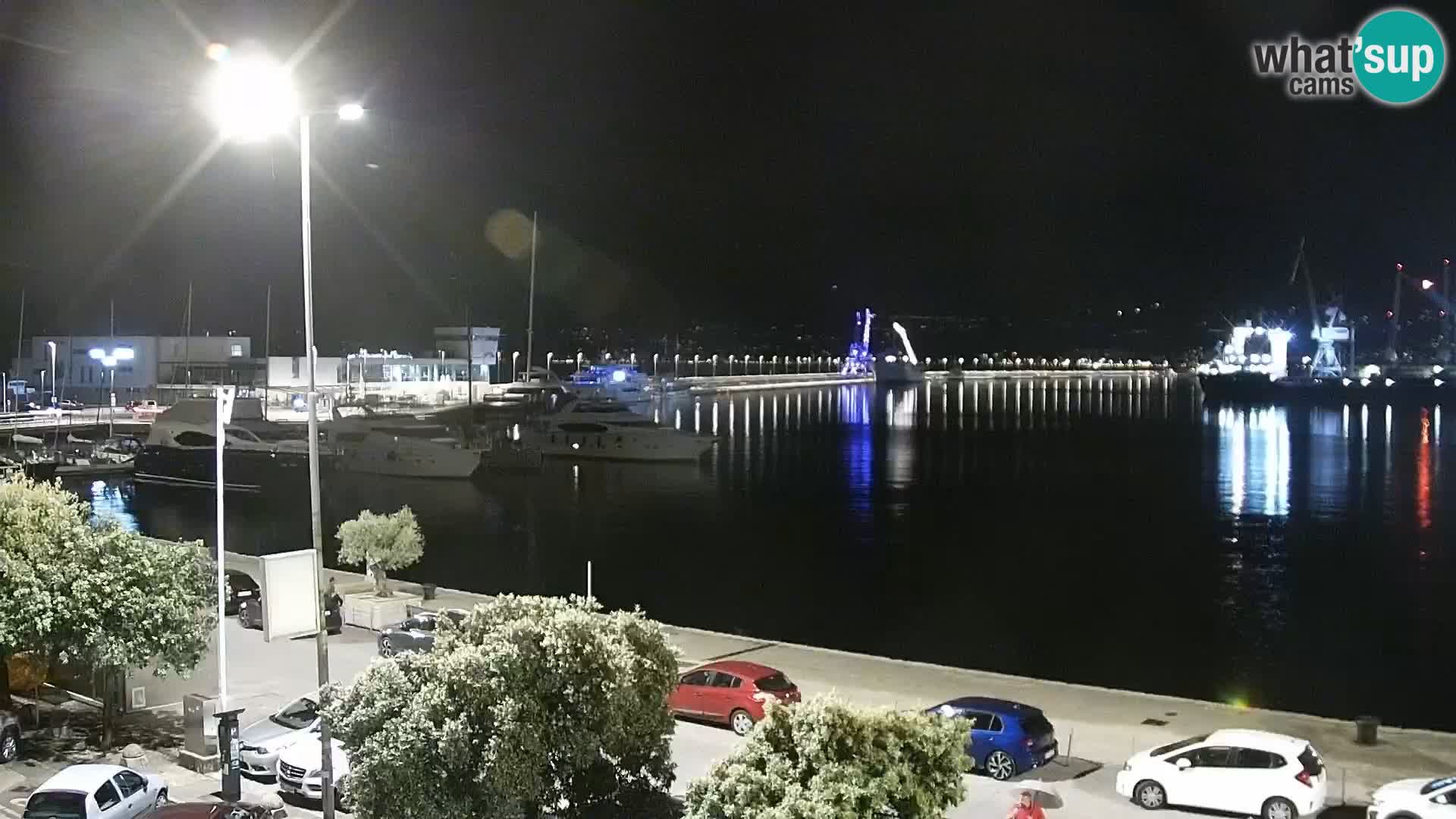 La Riva y Marina en Rijeka – Webcam en vivo Croacia