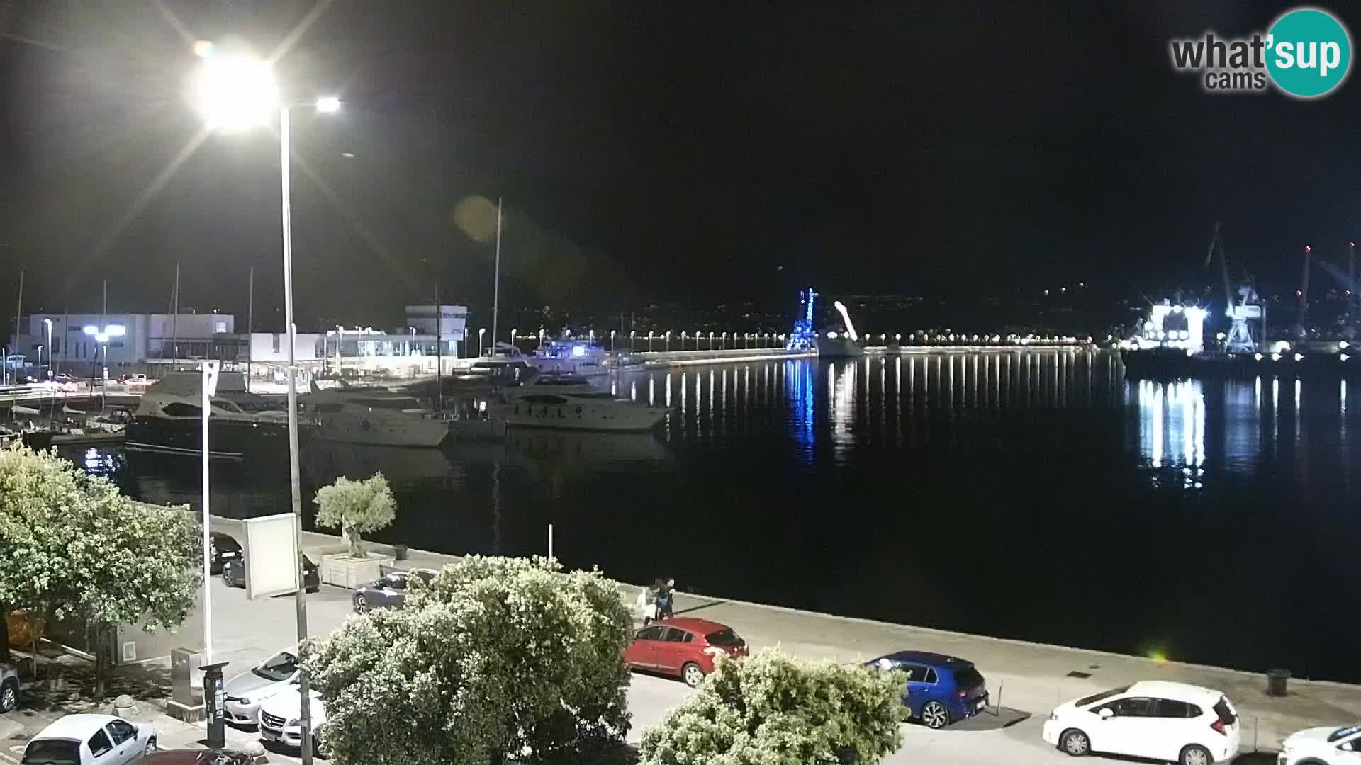 Riva i Marina u Rijeci – Web kamera uživo u Hrvatskoj