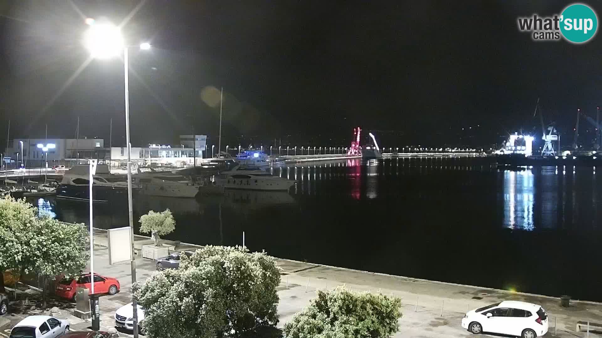 Die Riva und Marina in Rijeka – Live Webcam Kroatien