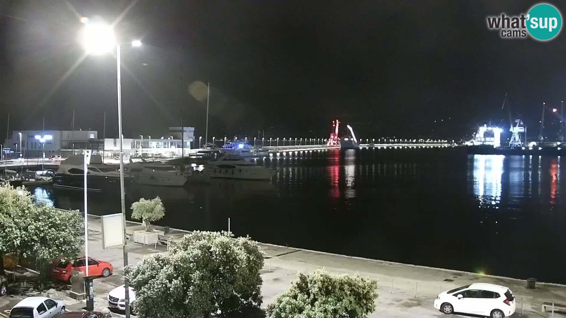 La Riva e la Marina a Rijeka (Fiume) – Live Webcam Croazia