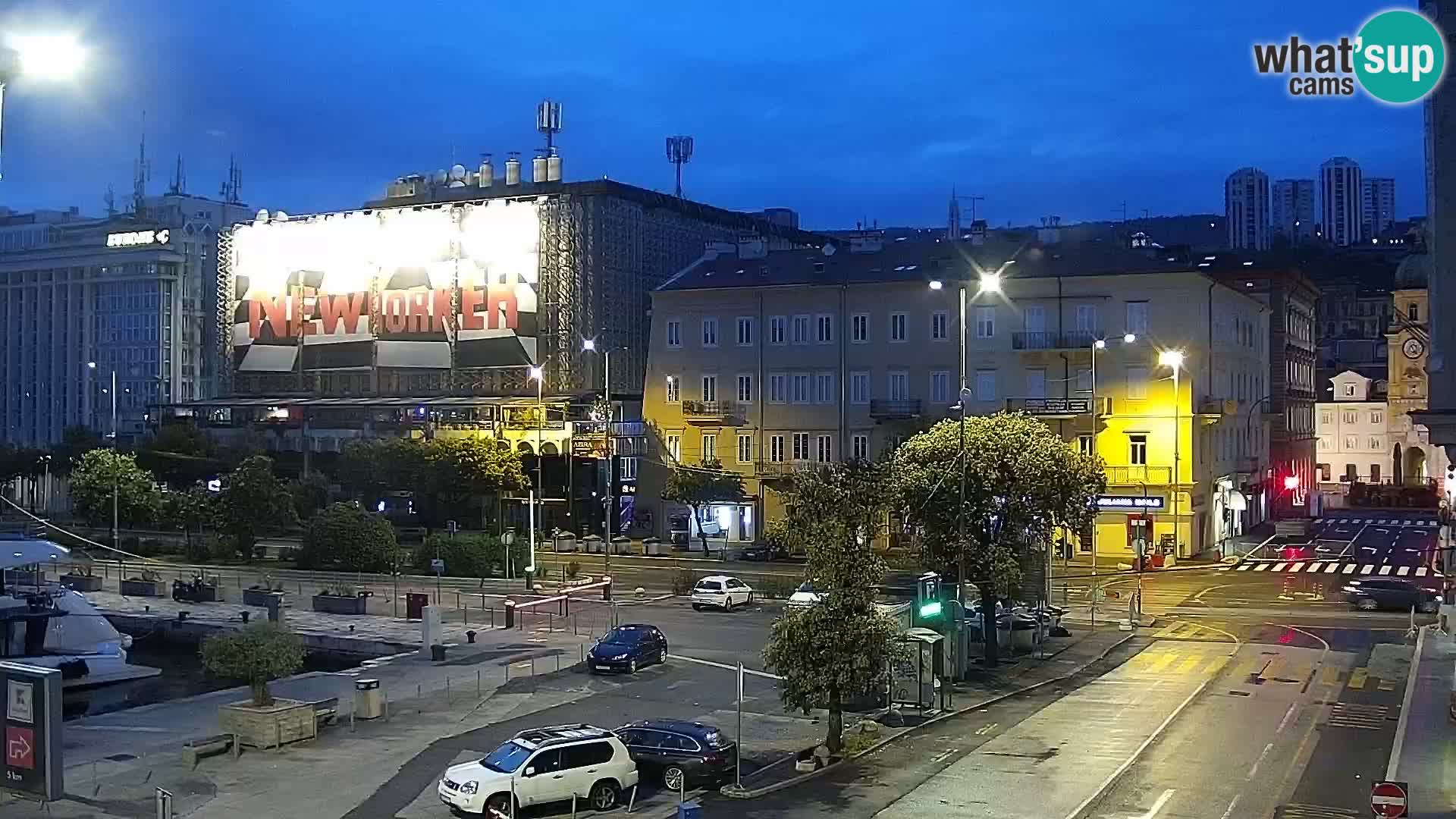 Riva in Marina v Reki – Spletna kamera v živo Hrvaška