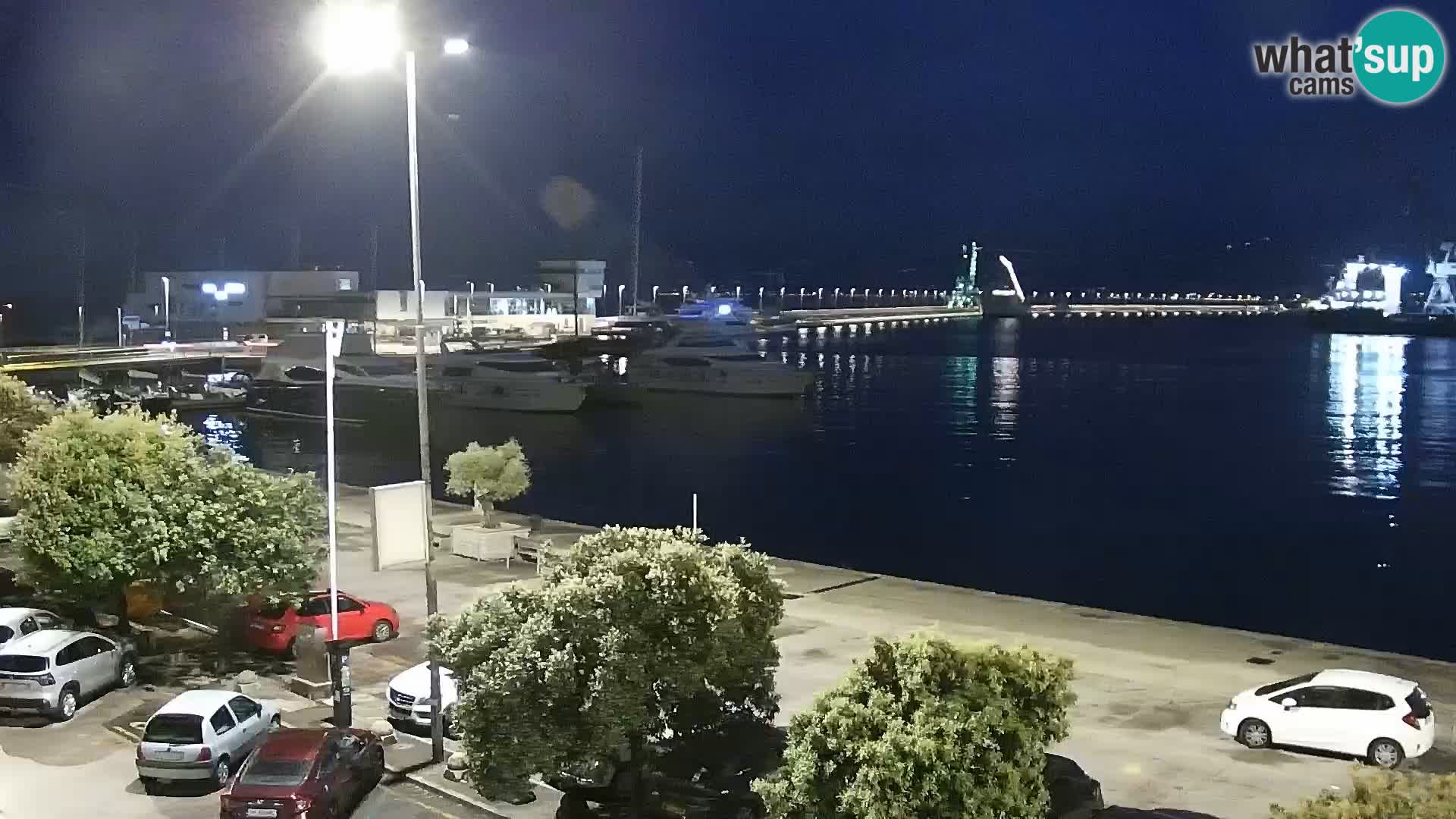 La Riva y Marina en Rijeka – Webcam en vivo Croacia