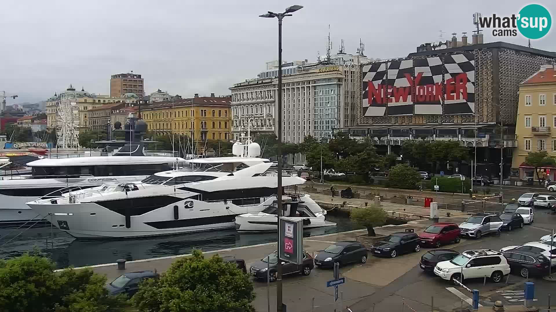 La Riva e la Marina a Rijeka (Fiume) – Live Webcam Croazia