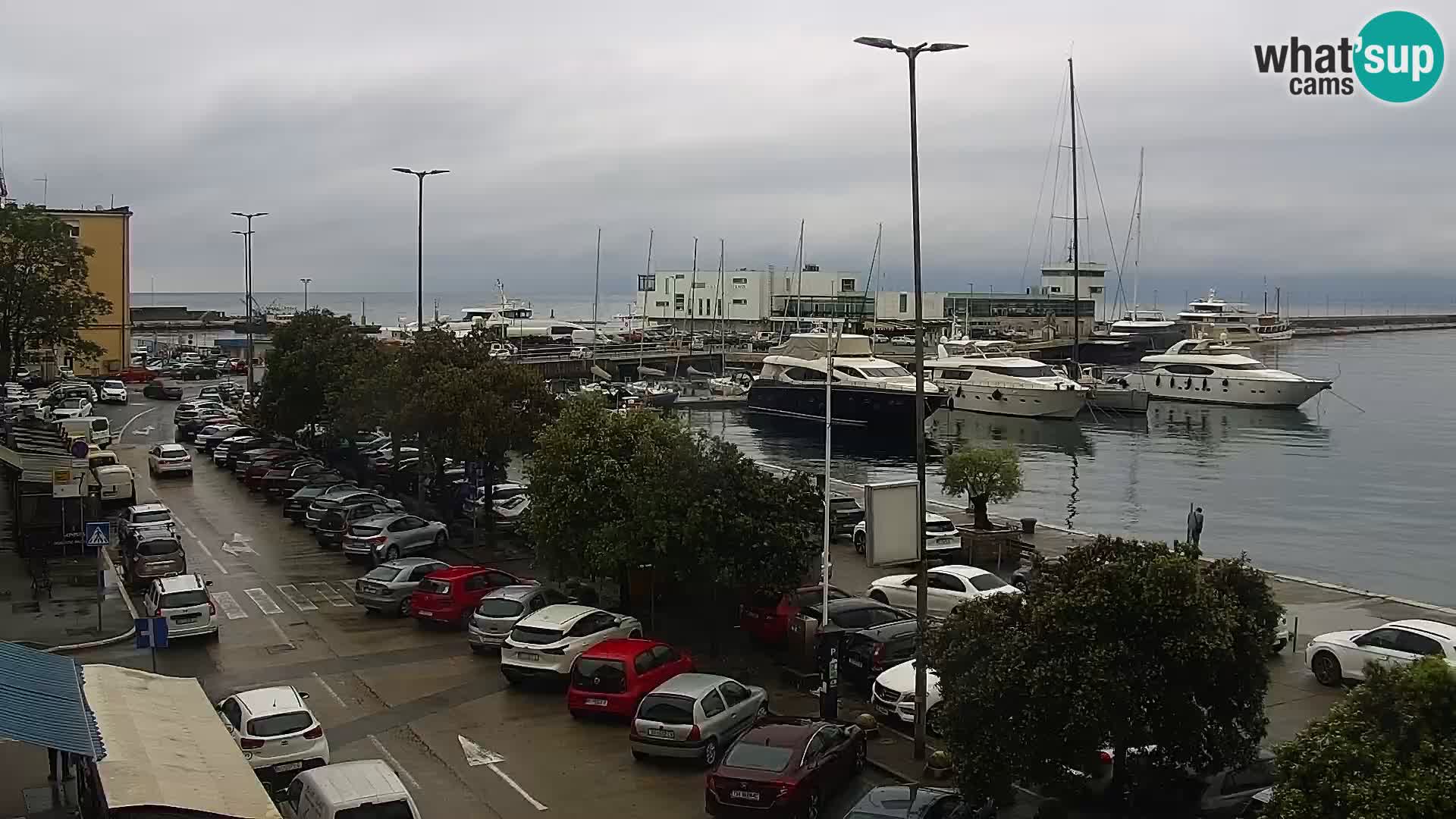 La Riva et Marina à Rijeka – Live Webcam Croatie