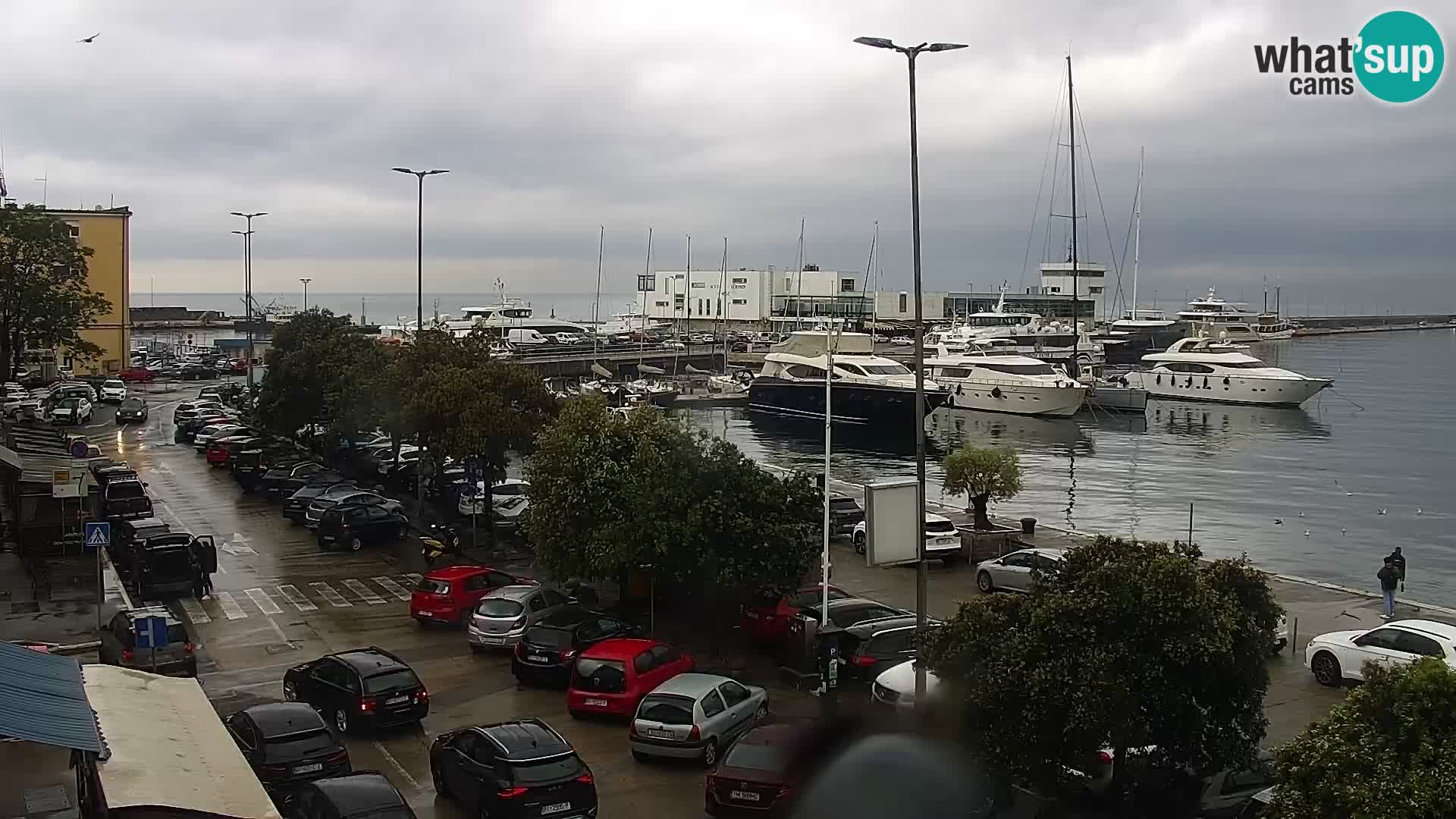 La Riva et Marina à Rijeka – Live Webcam Croatie