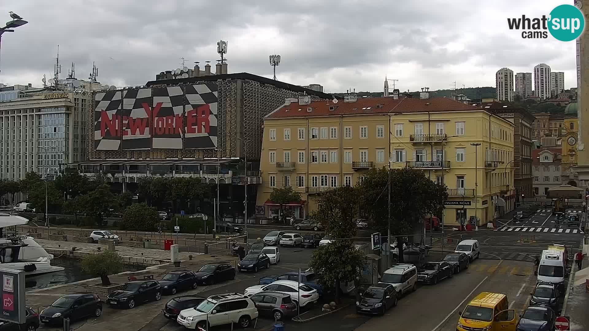 La Riva et Marina à Rijeka – Live Webcam Croatie