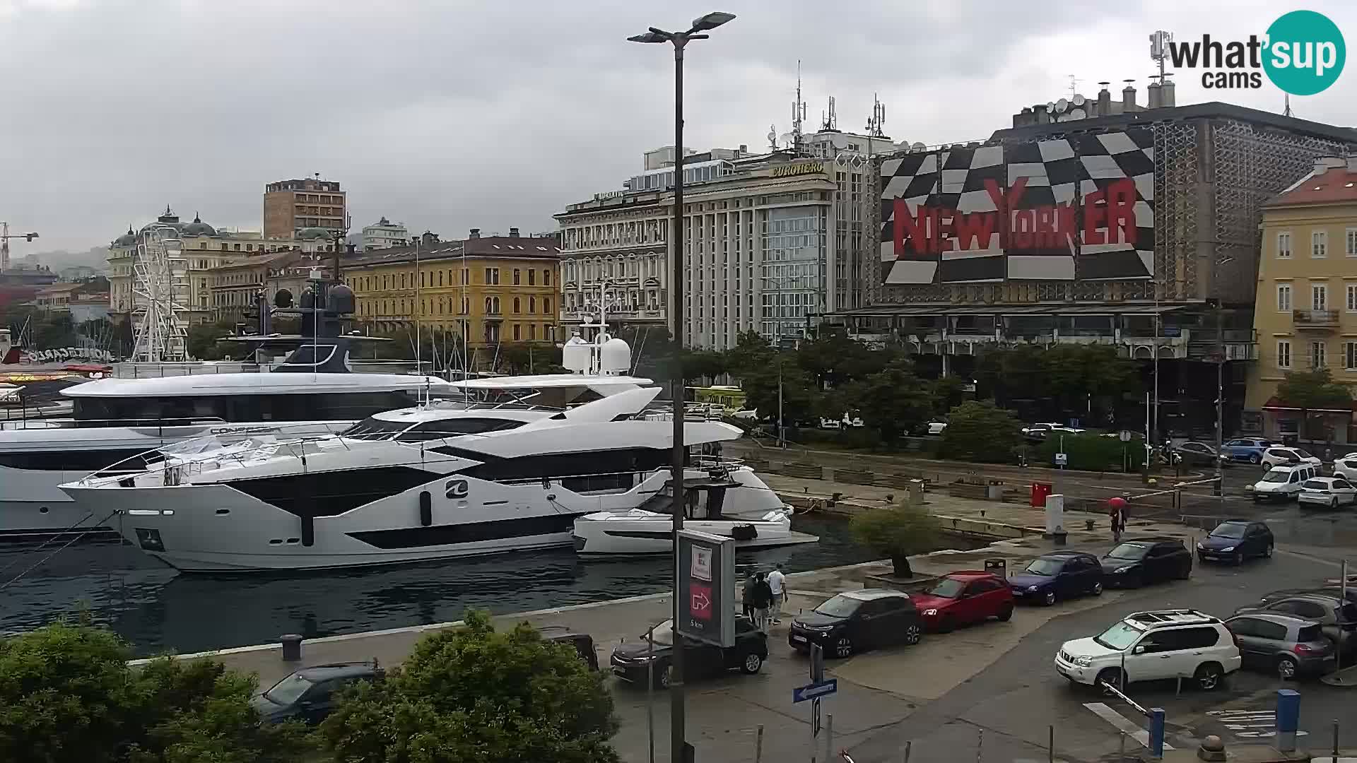 La Riva et Marina à Rijeka – Live Webcam Croatie