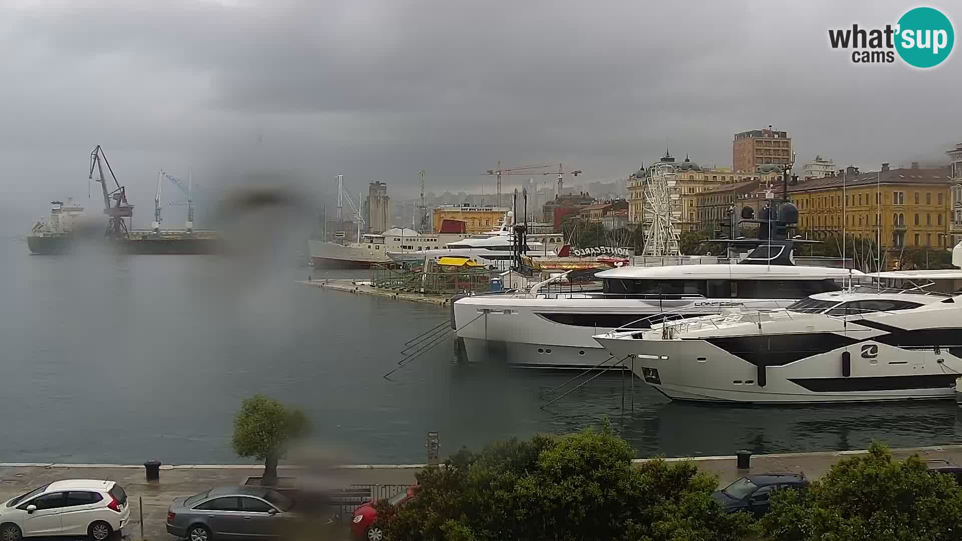 The Riva and Marina in Rijeka  – Live Webcam Croatia