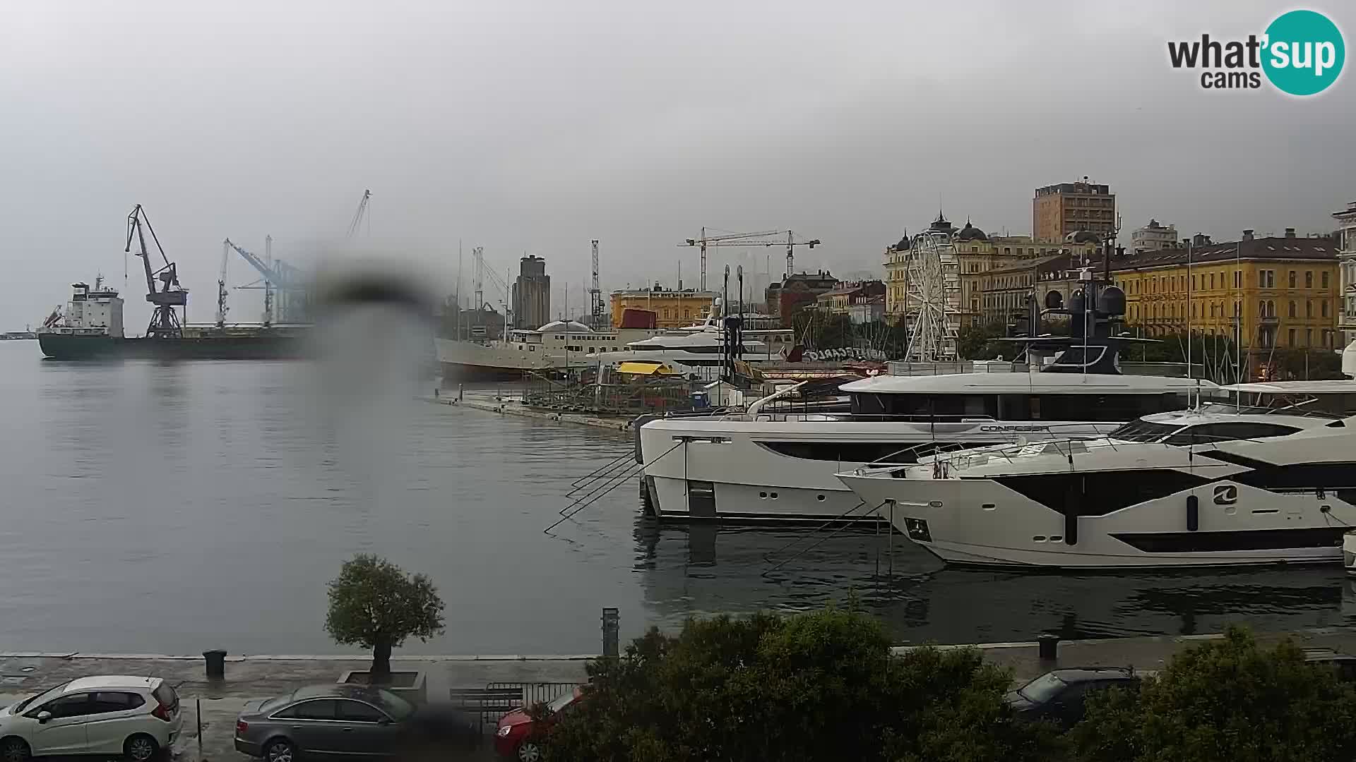 The Riva and Marina in Rijeka  – Live Webcam Croatia