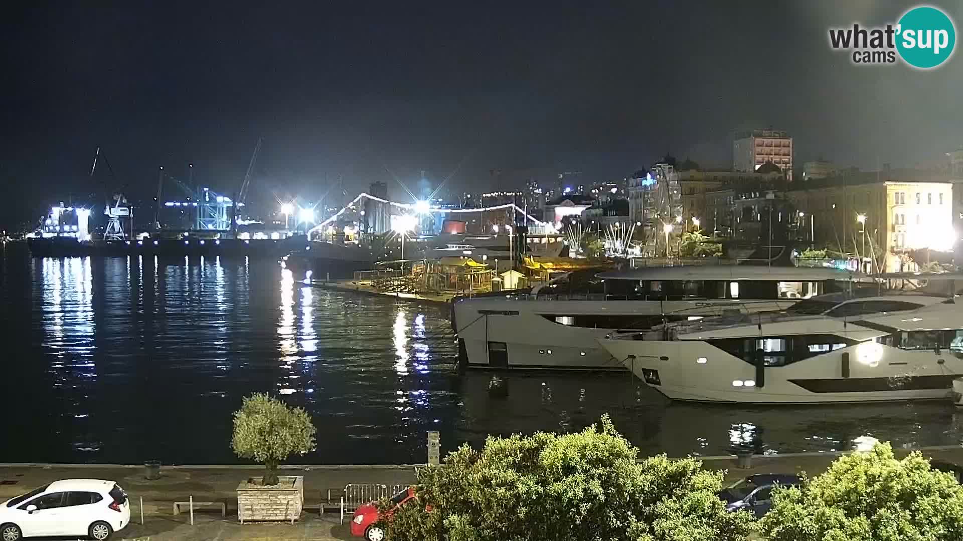 Die Riva und Marina in Rijeka – Live Webcam Kroatien