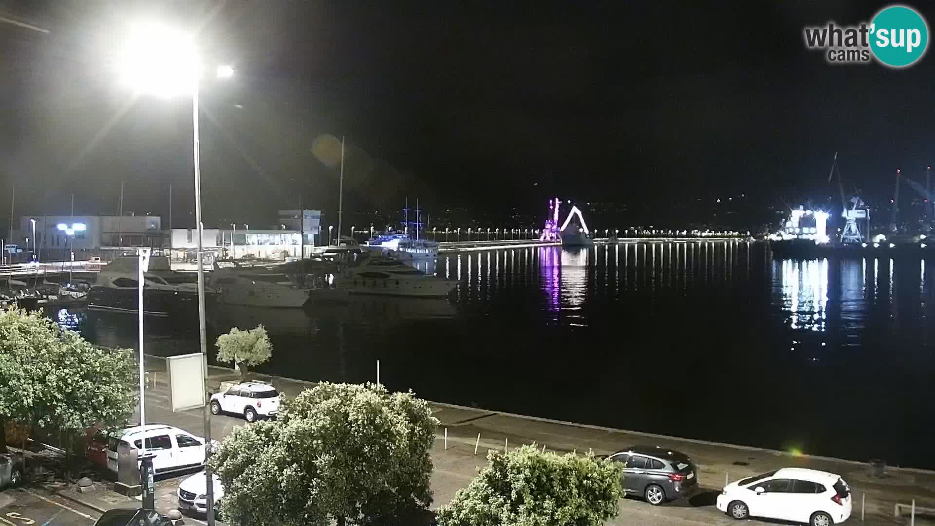 Riva i Marina u Rijeci – Web kamera uživo u Hrvatskoj