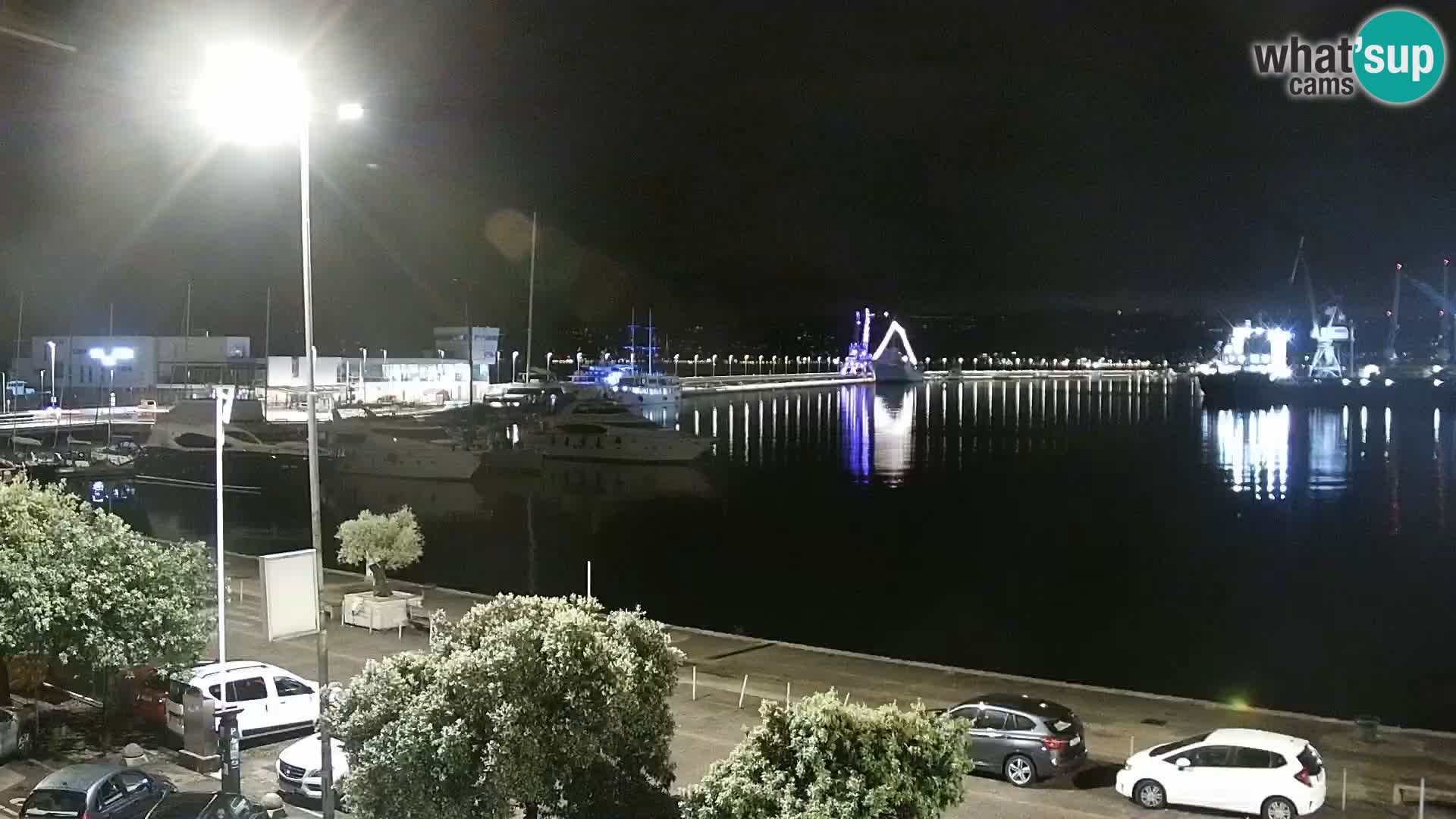 The Riva and Marina in Rijeka  – Live Webcam Croatia