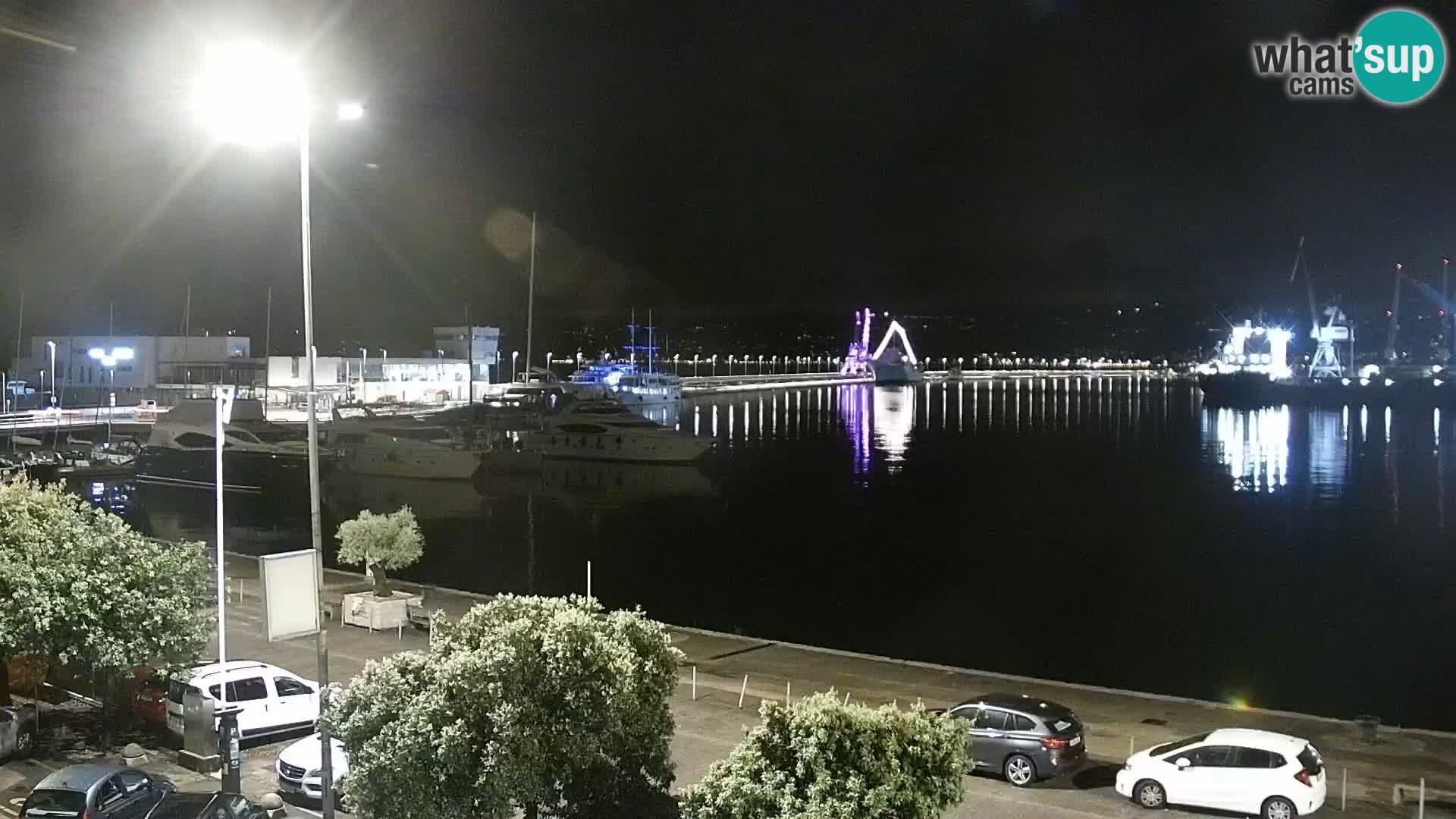 La Riva et Marina à Rijeka – Live Webcam Croatie