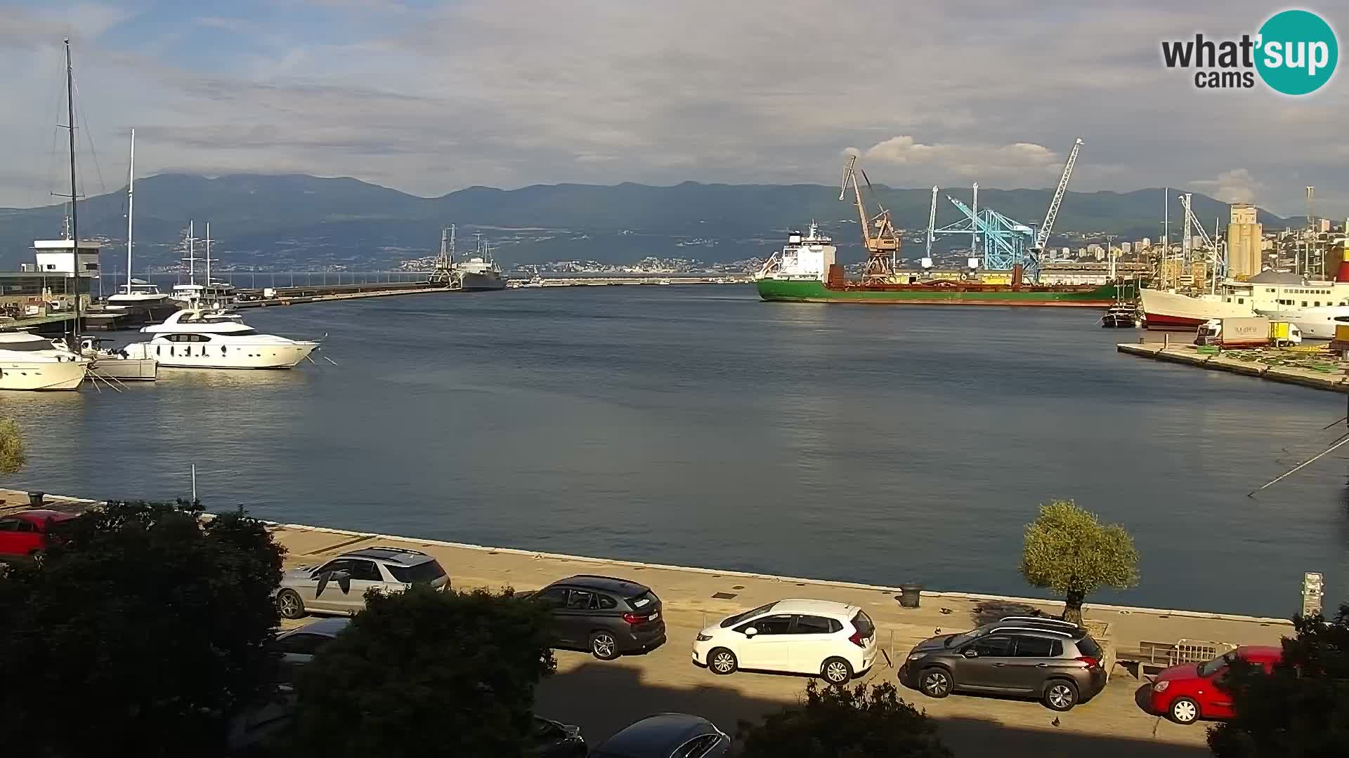 La Riva et Marina à Rijeka – Live Webcam Croatie
