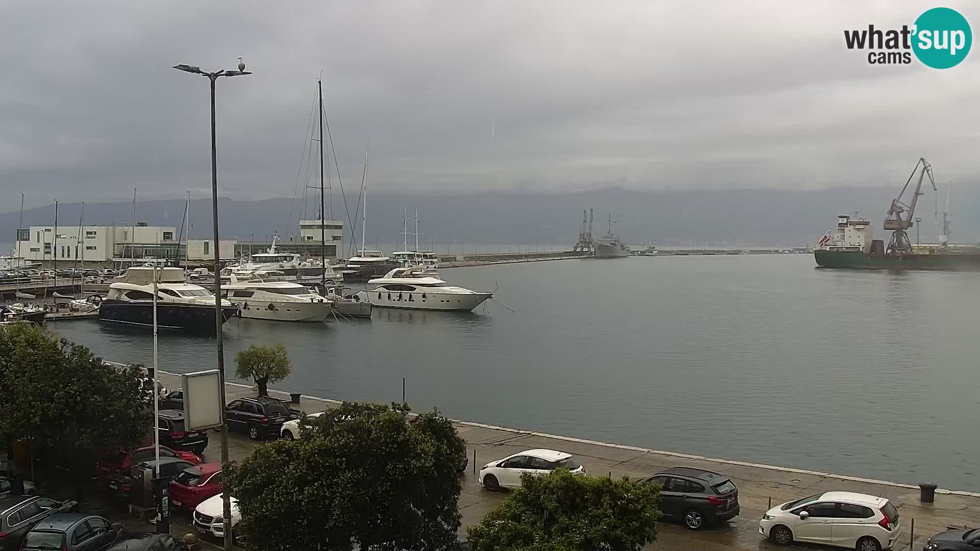 La Riva e la Marina a Rijeka (Fiume) – Live Webcam Croazia