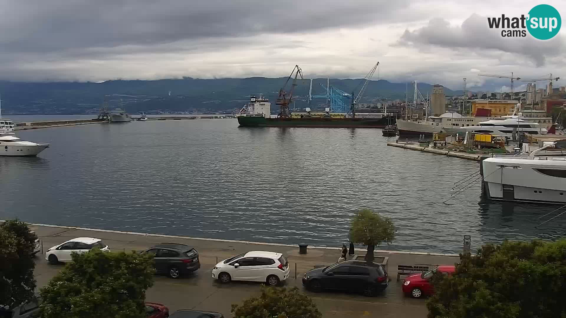 La Riva et Marina à Rijeka – Live Webcam Croatie