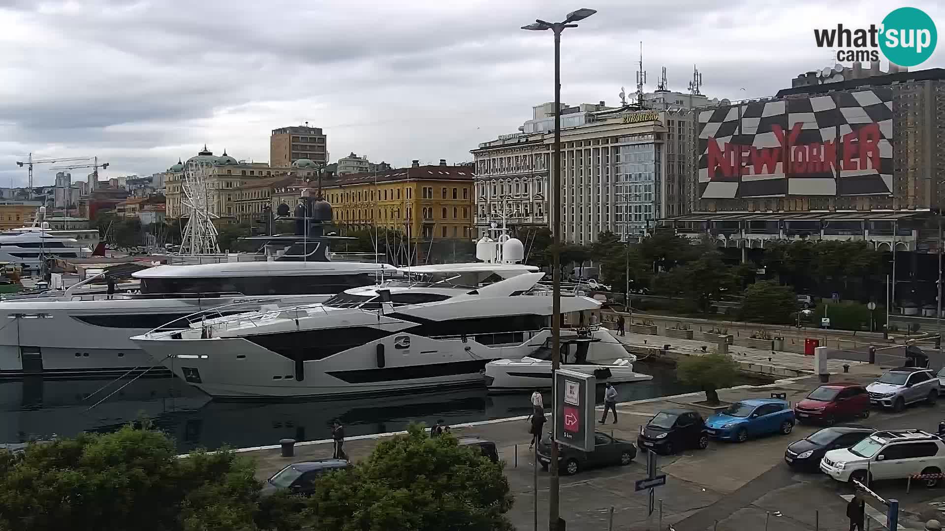 Die Riva und Marina in Rijeka – Live Webcam Kroatien