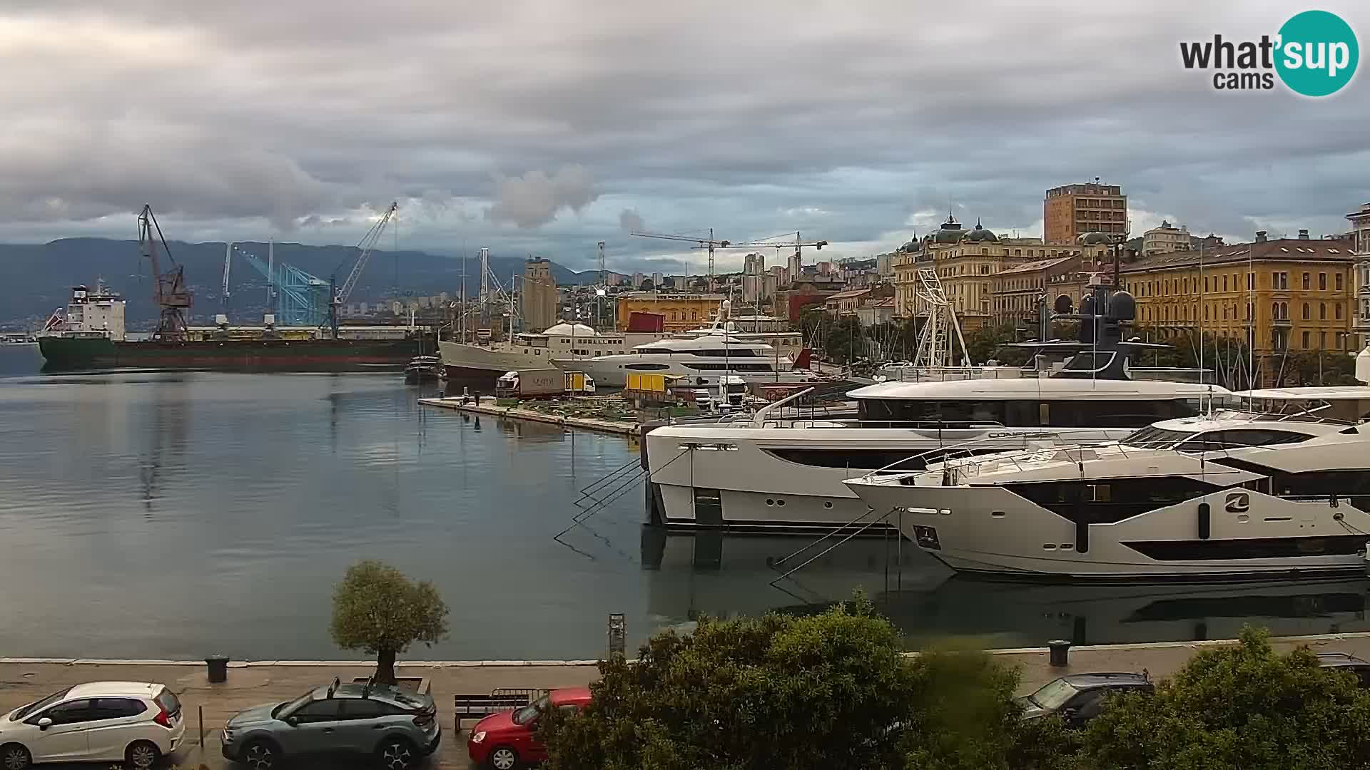 La Riva e la Marina a Rijeka (Fiume) – Live Webcam Croazia