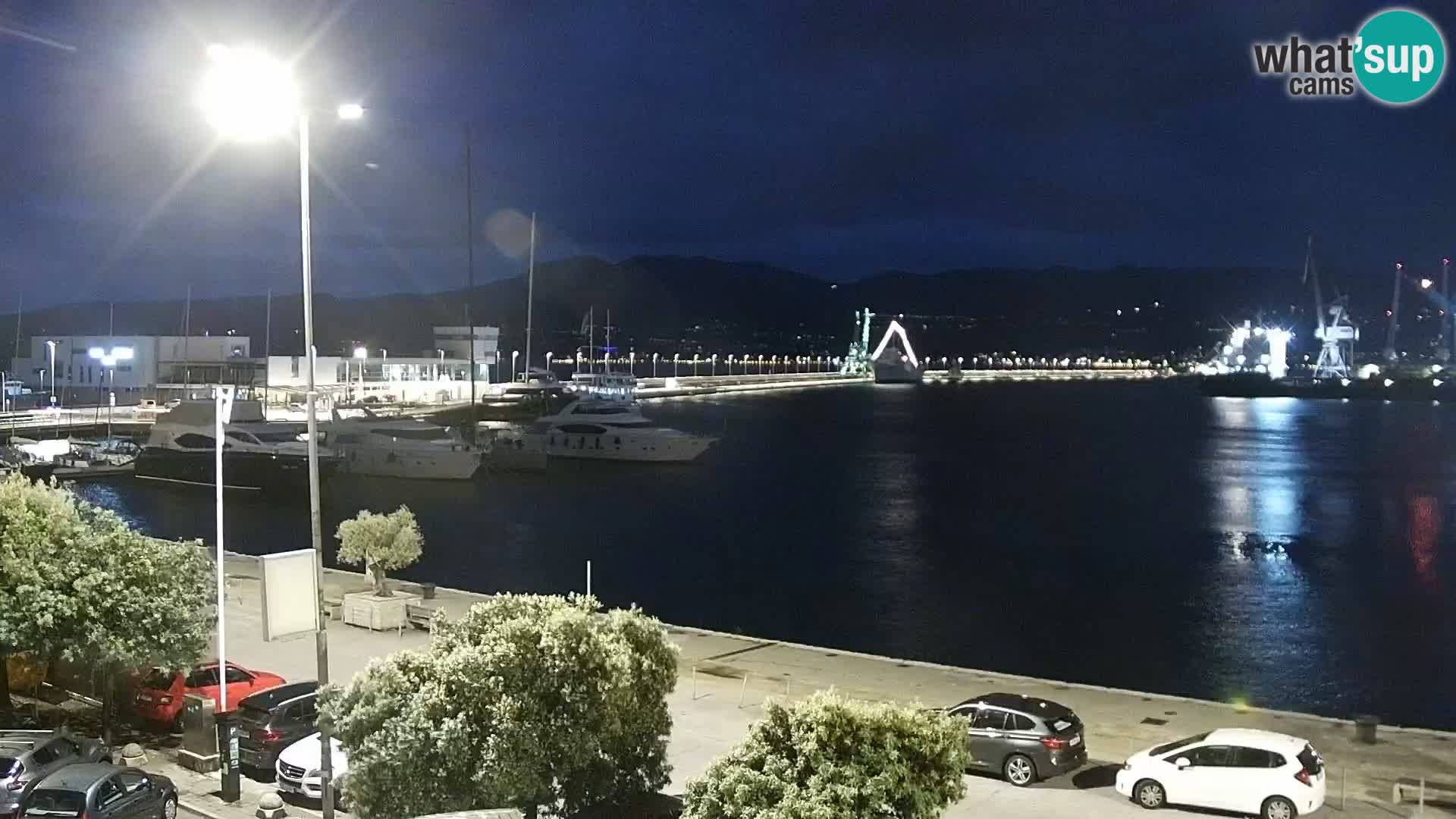 Riva i Marina u Rijeci – Web kamera uživo u Hrvatskoj