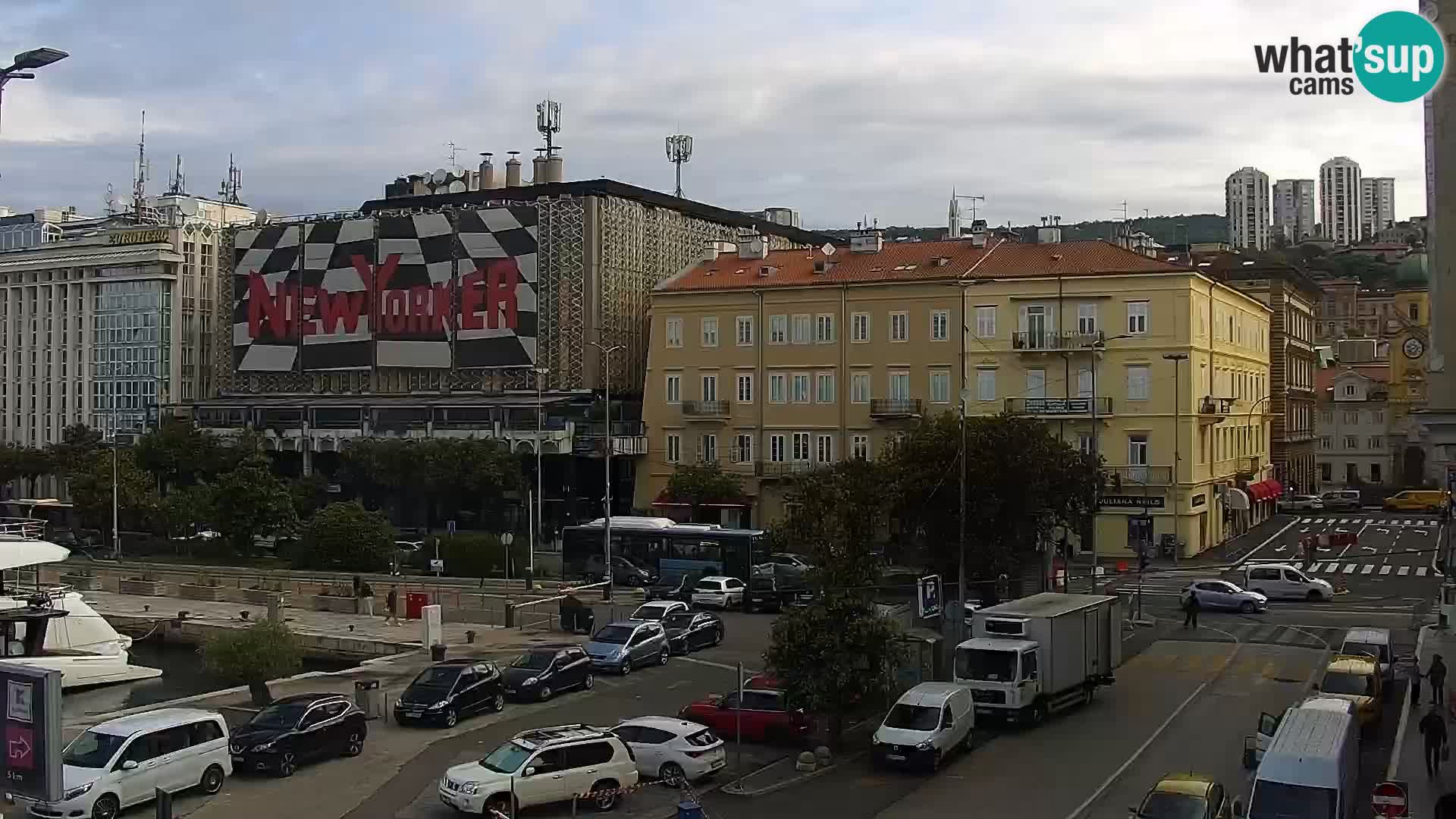 La Riva e la Marina a Rijeka (Fiume) – Live Webcam Croazia