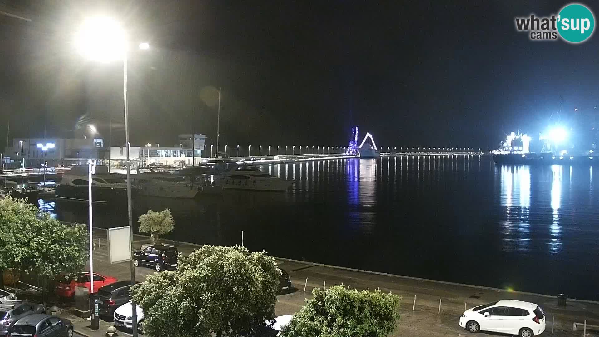 The Riva and Marina in Rijeka  – Live Webcam Croatia