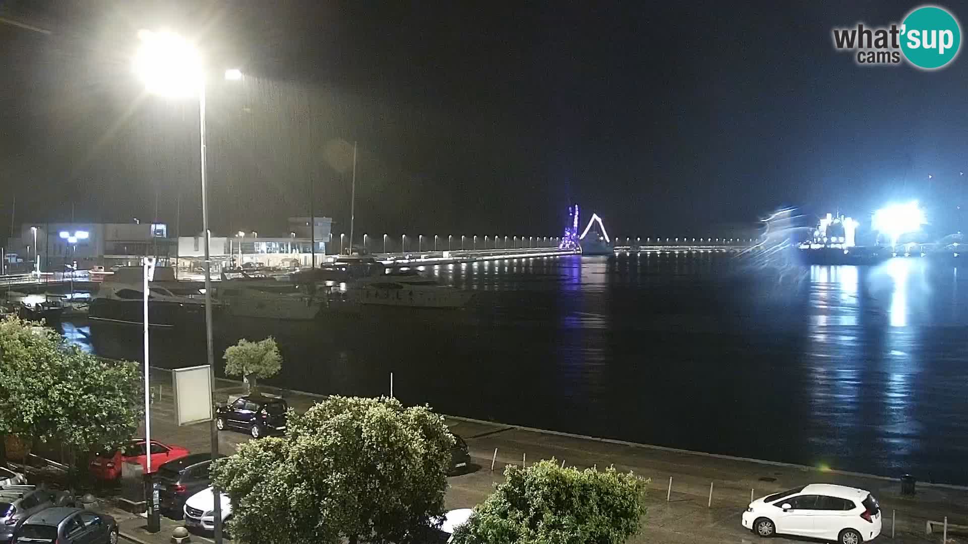 The Riva and Marina in Rijeka  – Live Webcam Croatia