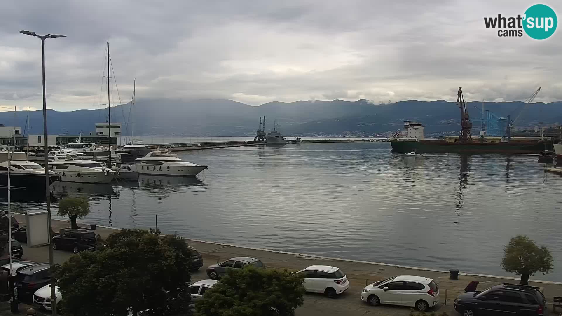 La Riva et Marina à Rijeka – Live Webcam Croatie