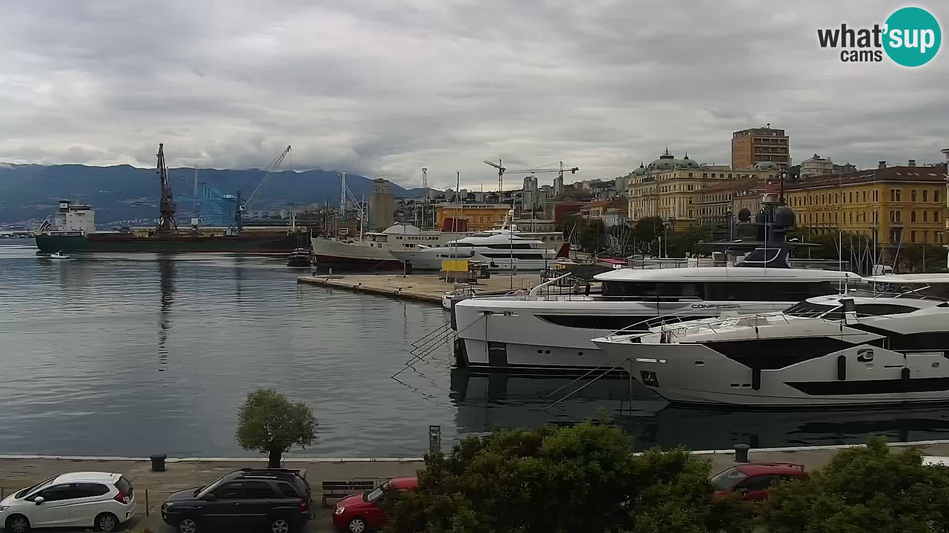 La Riva e la Marina a Rijeka (Fiume) – Live Webcam Croazia