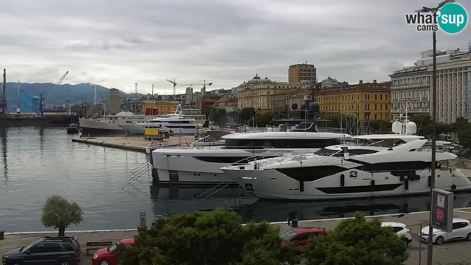 Die Riva und Marina in Rijeka – Live Webcam Kroatien