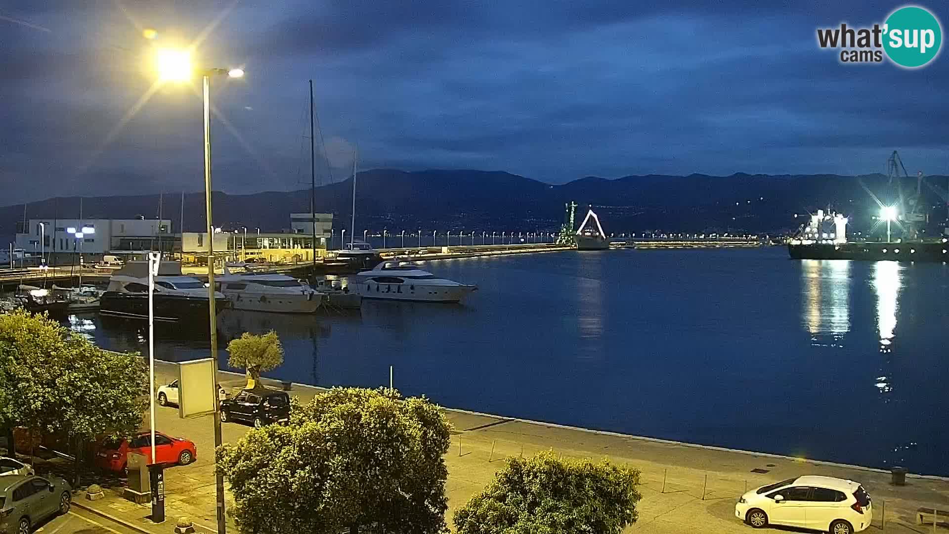La Riva e la Marina a Rijeka (Fiume) – Live Webcam Croazia