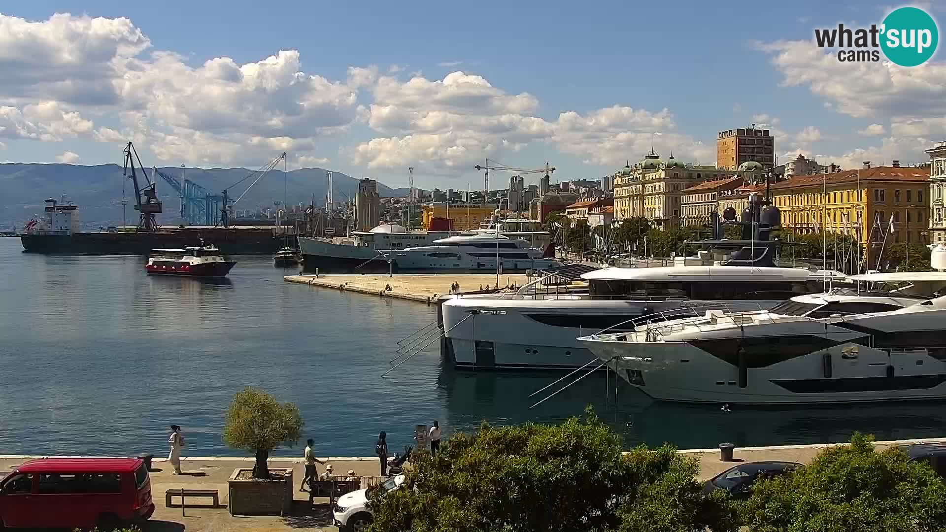 La Riva e la Marina a Rijeka (Fiume) – Live Webcam Croazia