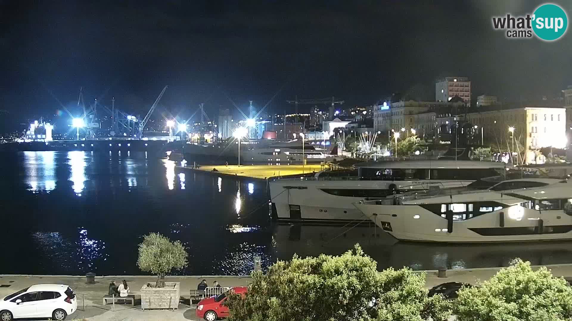 La Riva e la Marina a Rijeka (Fiume) – Live Webcam Croazia
