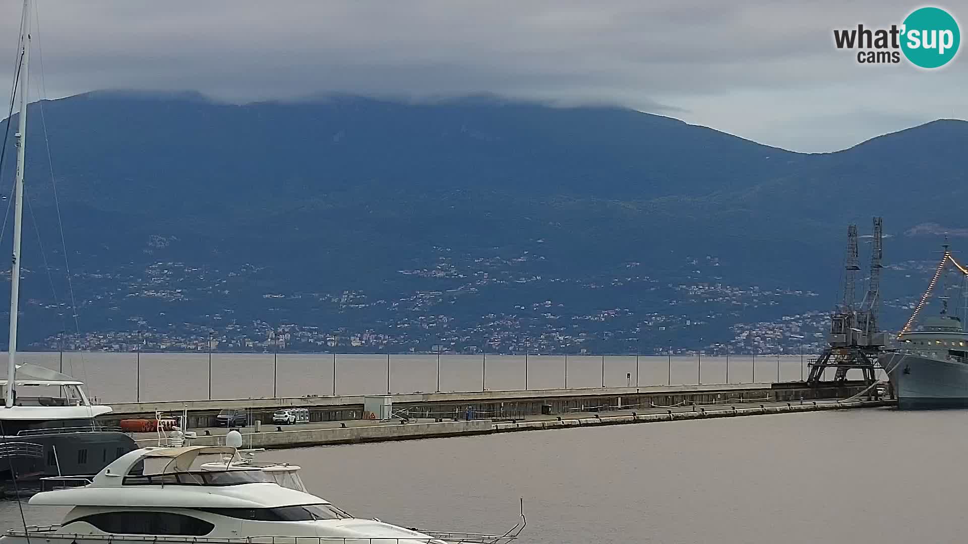 La Riva et Marina à Rijeka – Live Webcam Croatie