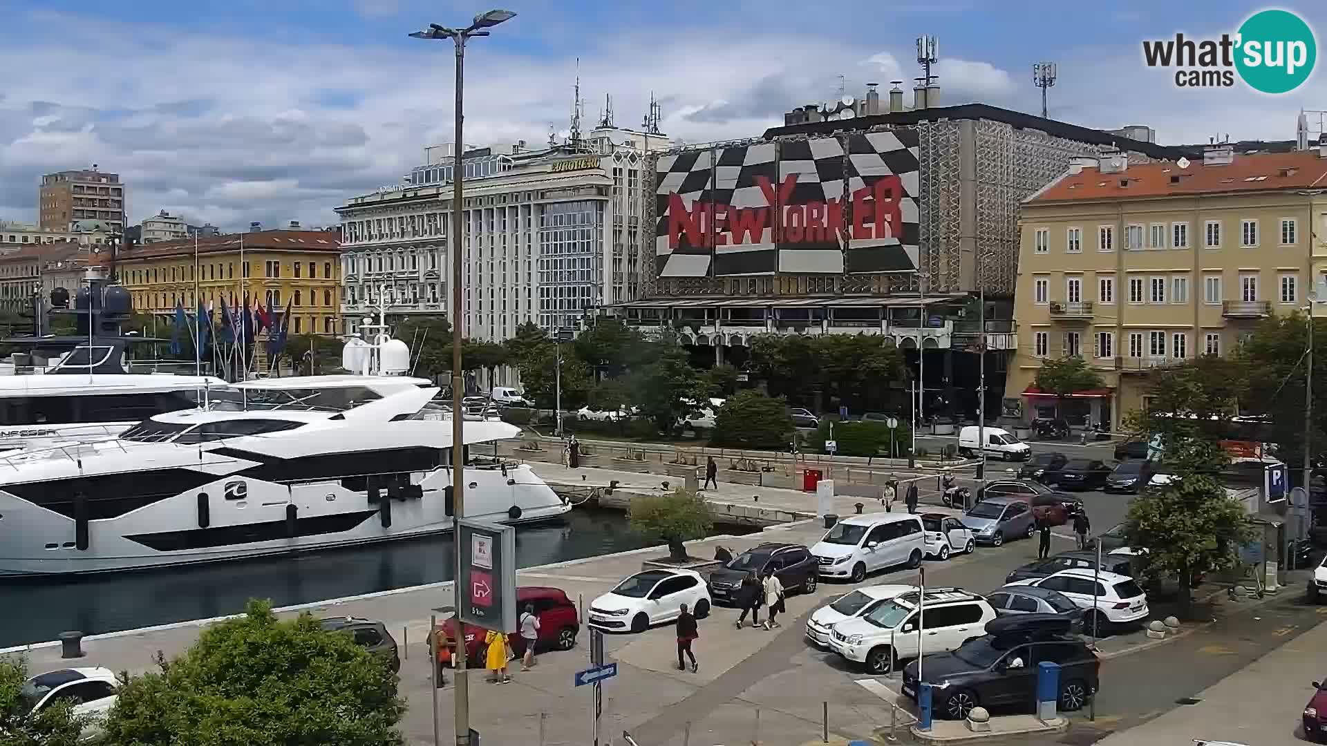 La Riva et Marina à Rijeka – Live Webcam Croatie